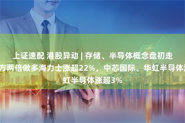上证速配 港股异动 | 存储、半导体概念盘初走高！南方两倍做多海力士涨超22%，中芯国际、华虹半导体涨超3%